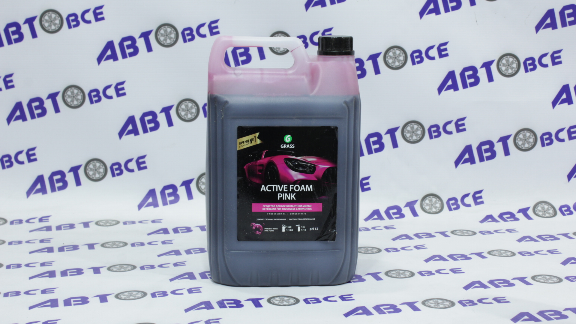 Шампунь для автомобиля Active Foam Pink 6кг (цвет.пена) GRASS - Авто Химия